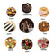 ZEGROA 1500ML/50Oz Clear Glass Bottles, Glass Food Storage Containers with Airtight Round Cork, Decorative Sealed Jar Organizer Holder with Wooden Lid for Candy, Cookie, Nut, Spice, Tea, Coffee Bean