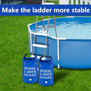 2 Pcs Swimming Pool Ladder Weights- 20L Pool Step Weight Sand Bags- 500D PVC Waterproof Fillable Pool Stair Weight Anchor Bag with Heavy-Duty Handle for Pool Steps