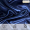 (Queen, Navy Blue) - 100% Silk Pillowcase for Hair Zippered Luxury 25 Momme Mulberry Silk Charmeuse Silk on Both Sides of Cover -Gift Wrapped- (Queen, Navy Blue)