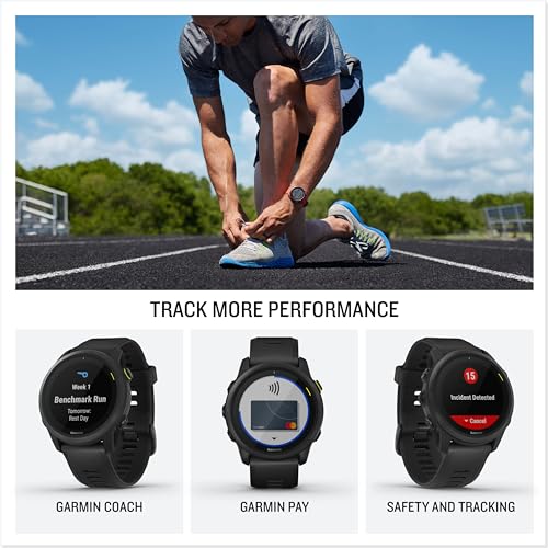 Garmin Forerunner 745, GPS Running Watch, Detailed Training Stats and On-Device Workouts, Essential Smartwatch Functions, Red