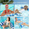 【4 Pack】 Inflatable Swimming Pool Float for Adult , 4-in-1 Multi-Purpose Pool Hammock(Hammock,Saddle,Drifter,Lounge Chair),Summer Pool Chair,Portable Water Hammock Lounge(Navy+Pink+Blue+Green)