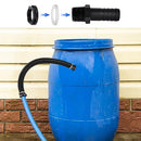ZHIQIN Water Butt Connector Set, 1.57 Inch (40 mm) Water Butt Connection Set with 500 mm Connection Hose Hole Opener Overflow Rain Barrel for Rainwater Bins
