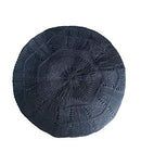 Hysunland Black Satin Lined Hats for Women Ladies Winter Spring Knit Beret