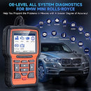 FOXWELL NT510 Automotive OBD2 Scanners Code Reader for BMW Full System Car Diagnostic Scan Tool with Car Engine, Transmission, SRS, ABS, EPB, Oil Reset, DPF, SAS and Battery Registration