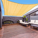 GARDEN EXPERT 23'x23' Sun Shade Sail with Grommets Large Square Canopy Shade Cover for Patio Garden Outdoor Backyard, Sand