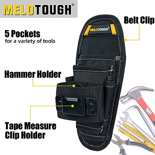 Small Tool Pouch with Belt Clip,Small Tool Holder Pouch, Min Work Organizer Tool Holster and Knife Holder with Hammer Holder