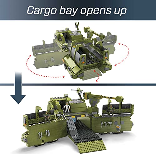 Mega Halo UNSC Elephant Sandnest Vehicle 2-in-1 Halo Infinite Construction Set, Building Toys for Boys, Multicolor (HHC44)