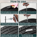 Universal Tire Repair Kit, 37PCS Tire Repair Tools, Heavy Duty Car Emergency Tool Kit for Flat Tire Puncture Repair, Tire Plug Kit Fit for Car, Motorcycle, Jeep, RV, ATV, SUV, Truck, Lawn Mower, etc.