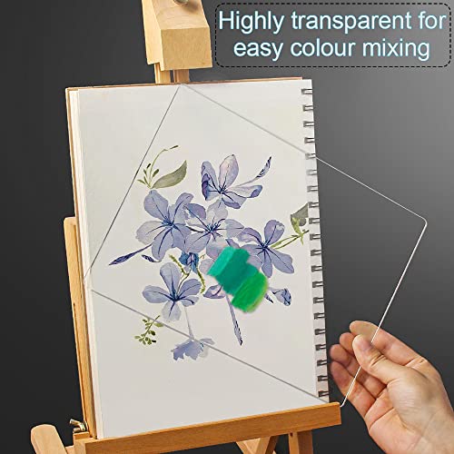 8 Pcs 5.1 x 7.1 Inch Clear PET Sheet Panels, 1mm Thick Clear Plastic Panels for DIY Art Projects, PET Plastic Sheet for Picture Frame Glass Replacemen