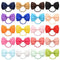 20 Pcs Hair Bow Tiny Hair Bows with Elastic Loop Ponytail Ties Pony Tail Holder Accessories for Infants Toddlers Girls Kids