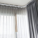 Jetec Curved Ceiling Curtain Track Bendable Mount for Curtain Rail Bunk Bed Bay Window Room Divider Flexible Straight (3 m/ 9.8 ft)