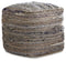 Ashley Furniture Signature Design - Absalom Pouf - Comfortable Ottoman & Footrest - Natural