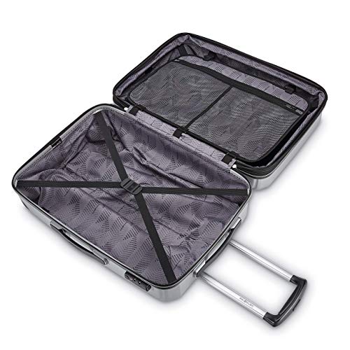 Samsonite Winfield 3 DLX Hardside Luggage with Spinner Wheels, Silver, 3-Piece Set (20/25/28), Winfield 3 DLX Hardside Expandable Luggage with Spinners