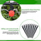 GIRAFEDA 100 PCS Irrigation Drip Support Stakes 1/4 Inch Tubing Hose Holder Plastic Ground Securing Pegs C Shape Irrigation Support Stakes for 4/7 Tubing Hose Flower Beds Vegetable Herb Garden 4mm