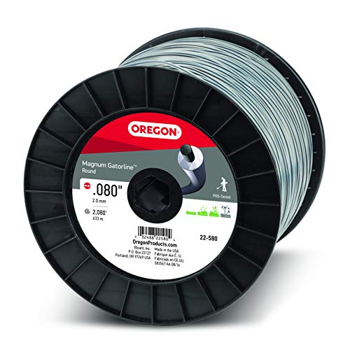 Oregon 22-580 Magnum Gatorline Round Trimmer Line .080-Inch Diameter, 5 Pounds, Black