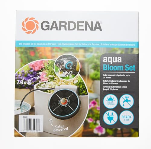 Gardena AquabBloom Kit: A Solar-Powered Irrigation System for Your Pot Plants (13300-20)