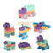 Silicone Building Block Set - Interlocking Soft Toy Bricks for Toddlers and Kids (20 Piece)