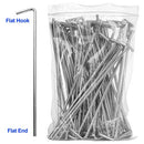 100 Pack Tent Stakes 6-3/4”Galvanized Steel Metal Tent Stakes Pegs, Garden Stakes Edging Fence Hooks Pegs for Camping, Shelters, Tarp, Canopies, Christmas Decoration Stakes