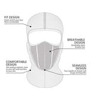 Nomel Ski Motorcycle Cycling Balaclava Full Face Mask Neck Scarf Windproof Outdoor AU (Black) A43