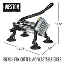 Weston Professional French Fry Cutter and Vegetable Dicer, Stainless Steel