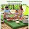 QPAU Camping Sleeping Pad, 2 Person Camping Mat, Enhanced Support for Healthy, with Built-in Foot Pump, 4.7 Inch Durable Sleeping Mattress for Camping, Hiking and Home (Pine Green)