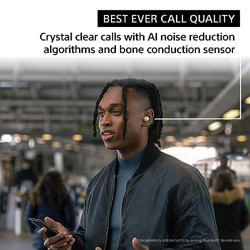 Sony WF-1000XM5 Noise Cancelling Wireless Earphones - Up to 24 hours battery life – Truly Wireless style - Optimised for Alexa and Google Assistant - with built-in mic for phone calls – Black