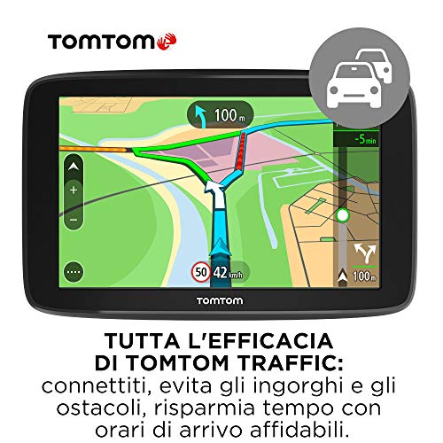 TomTom Car Sat Nav GO Basic, 5 inch, with Updates via WiFi, Lifetime Traffic via Smartphone and EU Maps