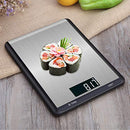 Disenkelubo Digital Kitchen Scale, 5kg/1g Cooking Scale, High Accuracy Food Scale, 7 Units, Back-Lit LCD Display, Tare & Auto Off, Anti-Fingerprint, Stainless Steel & Slim Design Batteries Included