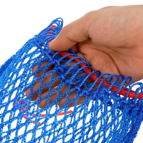 ZENFUN Set of 6 Crab Trap Bait Bags with Locker, Crab Crawfish Trap, Minnow Traps, Fishing Mesh Bait Traps Fishing Accessories Trap for Shrimp Fish Lobster(Blue), Z-TrapBaitBags-B-6pcs