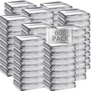 Emergency Blanket Bulk Mylar Survival Thermal Blankets Pack Silver Foil Reflective Blankets for Cold Outdoors Camping Hiking First Aid Shelter Space Emergency Supplies Blanket Set (600)