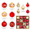 Christmas Tree Ornaments, Fyvadio 24Pcs Christmas Ball Ornaments Set, Shatterproof Christmas Balls Hanging Xmas Tree Decorations, Hanging Ball for Holiday Wedding Party Decoration (Gold, 2.3"- 6CM)