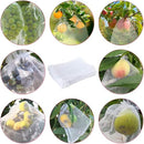 100pcs 20 * 30cm Fruit Protection Bags, Reusable Mesh Drawstring Protectors Bag for Fruits Vegetables, Garden Orchard Netting Protector (100, White-20 * 30CM)