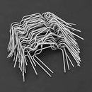 50pcs Greenhouse Glazing Clips, Stainless Steel W Type Clips Thick Glazing Clips Tool "W" Spring Loop Equipment Green House Wire Clips Replacement Clip for Plexiglass Sheets on Greenhouse