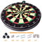 18”x 1.5” Bristle Dartboard Set with 6 Darts, High-Grade Compressed Sisal Darts Board with Removable Number Ring, Regulation Steel Tip Dart Board for Party, Game, Adults