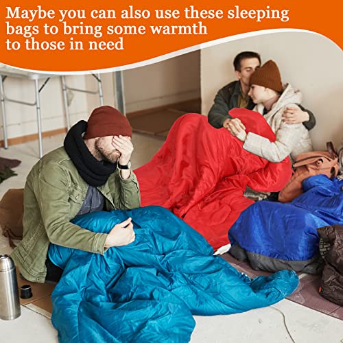 10 Pcs Camping Sleeping Bag for Adults Bulk 4 Season Cold Warm Weather Sleeping Bag Waterproof Lightweight Backpacking Sleeping Bag with Compression Sack for Camping Hiking Outdoor Travel (Multicolor)