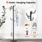 Tangkula Coat Rack Freestanding, Heavy Duty Metal Coat Tree with 8 Hooks, Coat Hanger Stand with 13-inch Enlarged Base, Standing Hall Tree, Home Entryway Hat Jacket Hanger for Scarf, Bag, Umbrella