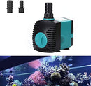 MRMAI Water Pump Submersible Fountain (600L/H, 10W) with 2 Nozzles 3.93ft High Lift submersible Pump Multifunctional for Aquarium Fish Tank Pond Hydroponics Pool Garden (10W)