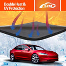 X-CAR Glass Roof Sun Shade Sunroof Blind Sunshade UV Film for New Tesla Model 3 Highland in Black Colour