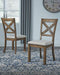 Signature Design by Ashley Dining Room Chair, Wood, Beige