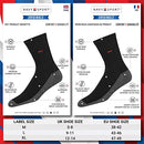 NAVYSPORT Men's Socks Sports Cushioned Cotton Crew Socks, Pack of 5 Pairs (Shoe Size: 9-11, Black)