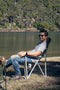 Coleman Swagger Aluminium Sling Chair | Outdoor Camping Chair, Lightweight Aluminium Design, Compactly Folds for Easy Transport, with Shoulder Strap Black/Green
