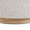 Linon Home Décor Cream Sherpa Round Storage Wooden Base by Linon Lexington Ottoman