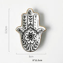 (Hamsa Hand) - SaiDeKe Home Trinket Dish Hand Small Jewellery Tray Ring Dish Holder Decorative Plate Hamsa Hand