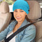 Geyoga 3 Pieces Bouffant Caps with Buttons Unisex Stretchy Headband Turban with Buttons for Women (Lake Blue, Deep Pink, Blue)