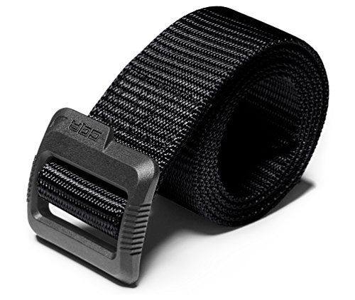 CQR Tactical Belt, Heavy Duty Belt, Military Style Nylon Webbing EDC Quick-Release Buckle cq-MZT01-BLK M(w32-34)