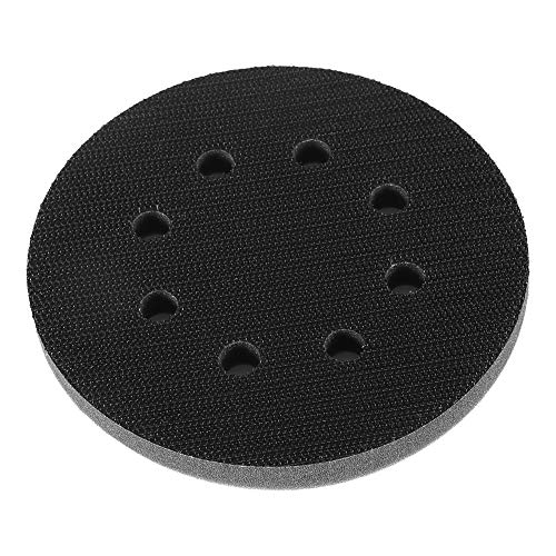 5Inch 5/6/8 Holes Hook and Loop Soft Sponge Cushion, Interface Buffer Pad, Sanding, Discs Pad, Soft Foam Buffering Pad, Interface Pad, Soft Density Interface Pad for Drill Grinder (5 inches 8 Holes)