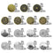 Button Pins,15set Reusable Metal Pants Button Tightener for Lengthening or Reducing The Waistline (15kind)