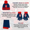 Marvel Spider-Man Kid’s Winter Hat Snow Gloves and Scarf for Boys and Toddlers 3 Pc Set Warm Pom-Pom Beanie with Accessories