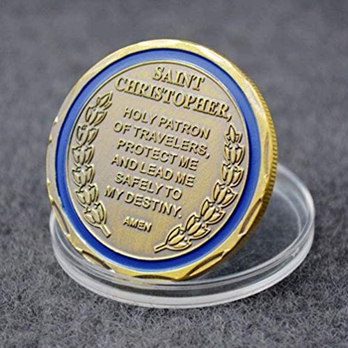 St. Christopher Protect Us Holy Patron of Travelers Commemorative Challenge Coin Collection