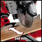 Einhell 4300395 Dual Drag, Crosscut and Miter Saw TC-SM 2534/1 (Maximum 2350 W, Integrated Drag Function, Saw Head Tilts to Left/Right, Laser, Include Carbide-Tipped Precision Saw Blade)